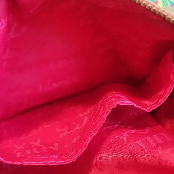 Lilly Pulitzer Pink and Green Floral Cosmetic Bag - Picture 8 of 9